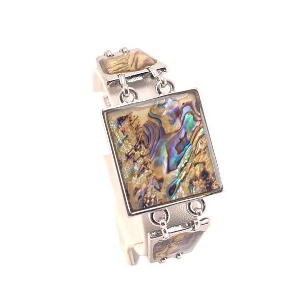 Queen of the Sea Natural Abalone Paua Silver Handcrafted Abalone Shell and Silve - Picture 3 of 10